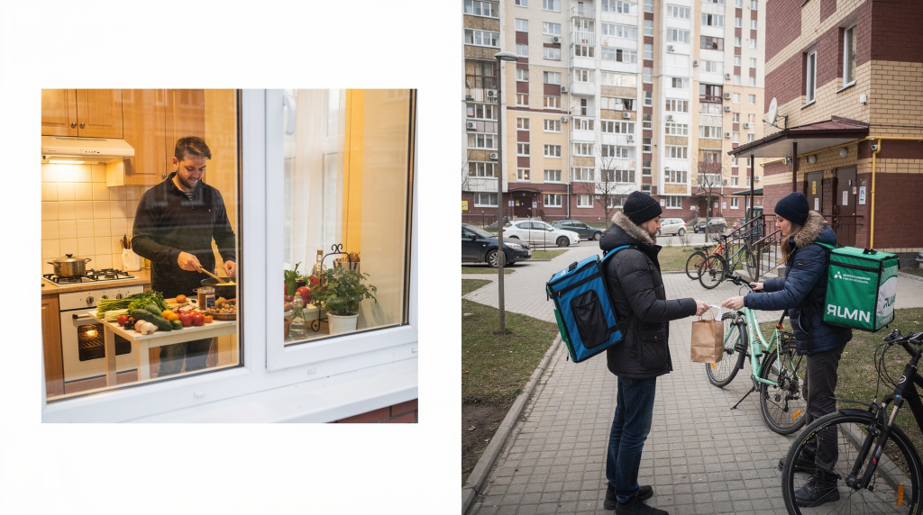 Домашняя кухня против доставки: как планировка района влияет на пищевые привычки