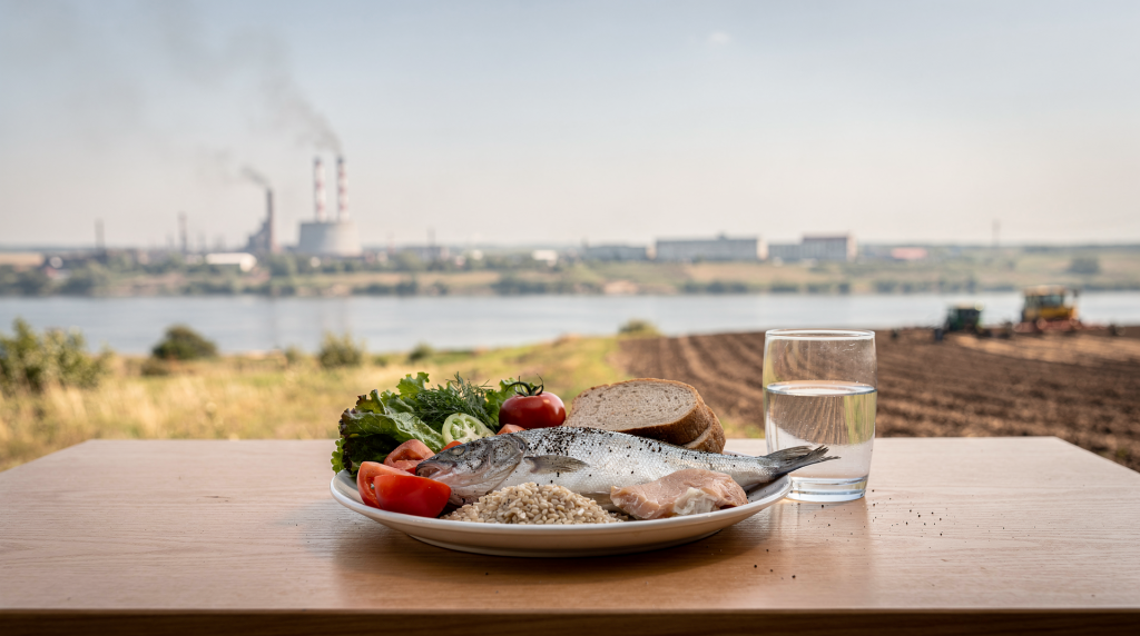 Экологические загрязнители в продуктах: роль воздуха, воды и почвы в разных регионах России