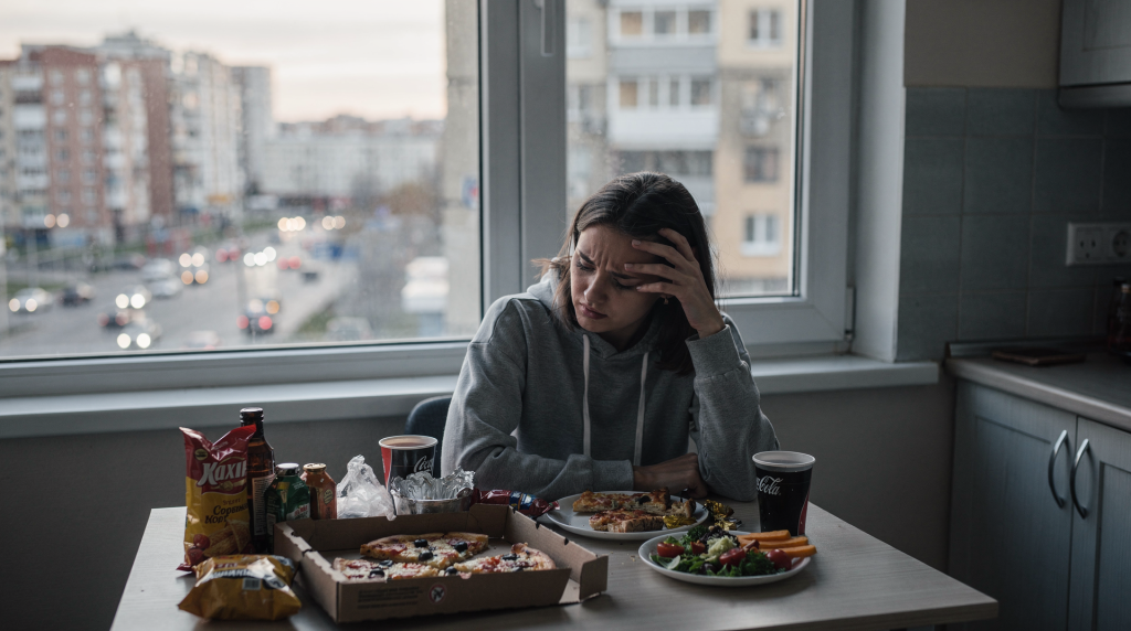 Шум, стресс и переедание: связь городской среды с пищевым поведением